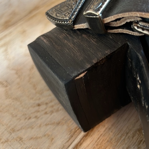 FREEBIRD l Carsen Blackish Leather Ankle Bootie Size 8 Western Country Bo… - Picture 13 of 13